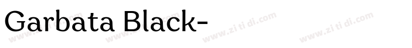 Garbata Black字体转换